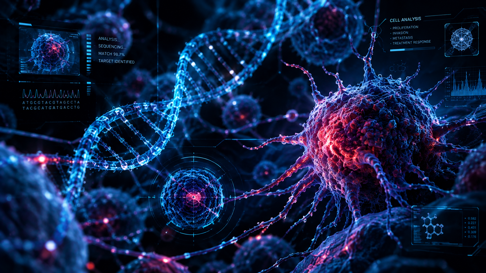 Oncology research imagery